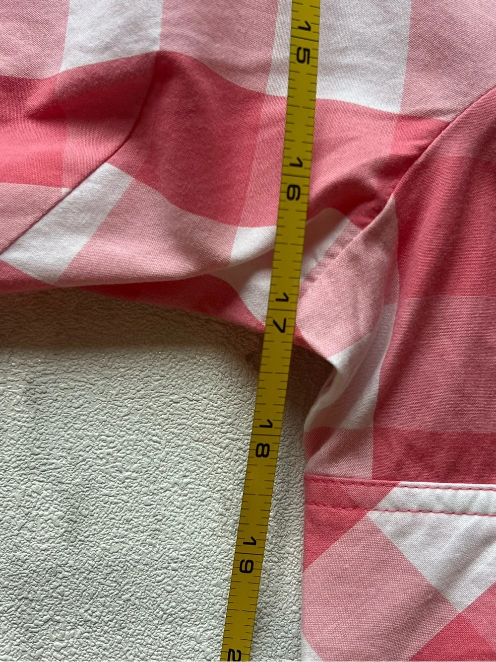 Vineyard Vines Pink and White Gingham Shift Dress with Contrast Trim - Picture 5 of 5